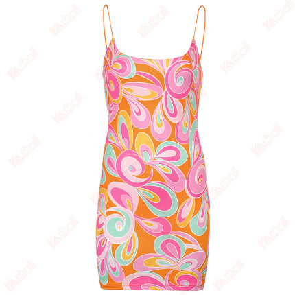 hottest colorful print popular dresses